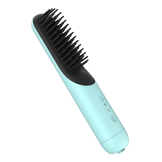 Mini Portable 4000 mAh 40 Million Negative Ion Wireless Hair Straightener Brush