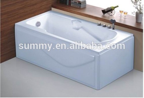 Free standing massage bathtub cover wood with massage and spa