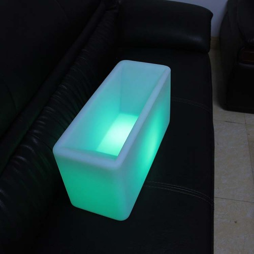 Открытый пластиковый сад Led Light Цветочные горшки