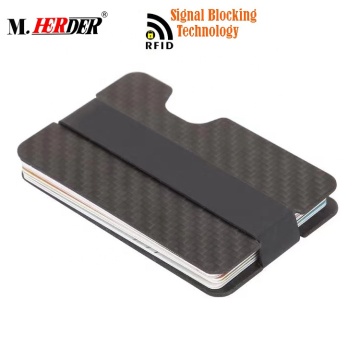 credit aluminum carbon fiber wallet