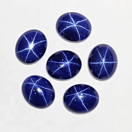 Synthetic Star Sapphire Oval Loose Stone Synthetic Sapphire