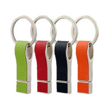 열쇠 고리 가죽 USB fflash 드라이브 선물 USB 플래시 디스크