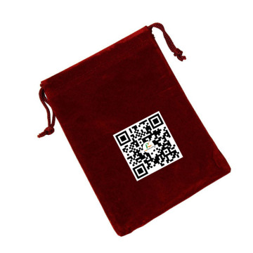 2016 Guangzhou wholesale OEM fashion blank velvet jewelry gift bag