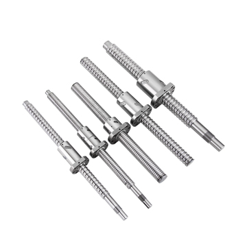 Custom CNC Double Nuts Stainless Steel Ball Screw DFU Series 4005 4010 5010 Low Drag