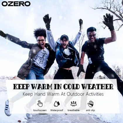 OZERO Tailored Wind Resistance Anti-Frostbite Polyester Gloves for Snow-covered Vineyard Tours