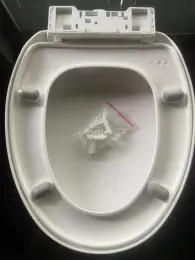 Soft close quiet close two piece toilet seat cover