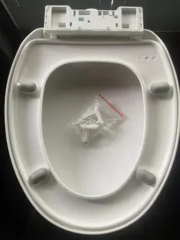 Soft close quiet close two piece toilet seat cover