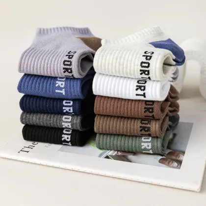 2022 New Klein Blue Boys Low Top Socks for Men - Sports Casual Short Socks