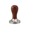 Coffee Tamper With Brown Wooden Handle