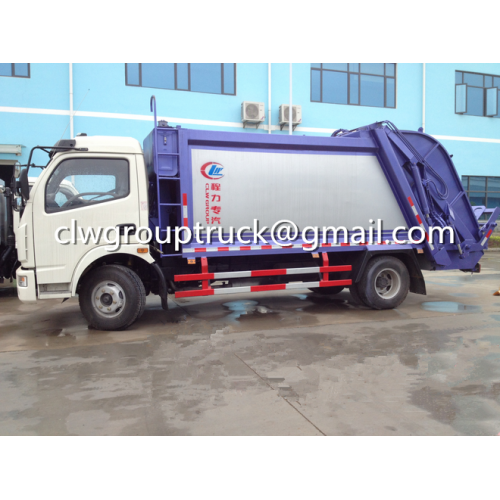 DFAC Duolika 6CBM Container Garbage Truck Compactor