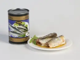 canned sardines in vegetable oil 425G