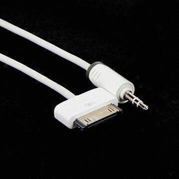 Dock Connectors to 3.5 Plug for Apple's iPod/iPhone and iPad, Foam Polyethylene Dielectric Insulator