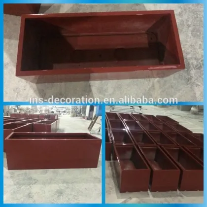 Long rectangular flower pot