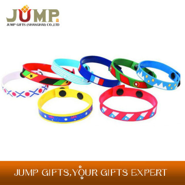 Cheapest silicone wristband, hot selling rainbow silicone wristband