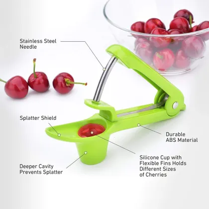 Cherry Stoner Seed Remover: Heavy Duty Olive Pitter Seed Remover