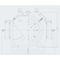 Máquina de tração sem engrenagens de grande carga 750-3500kg