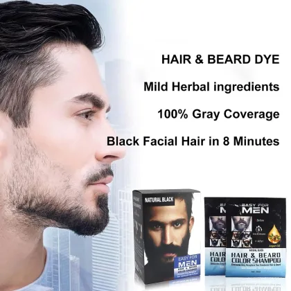 YURHERSU Natural Beard Color Balm for Quick Mustache and Beard Tinting