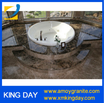 dark emperador brown marble for bathroom