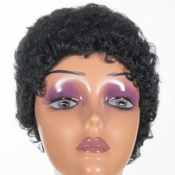 Wholesale Bob Wig Short length Afro Wig Machine Made Virgin Cuticle Aligned Hair Brazilian Human Hair Wigs For Black Women