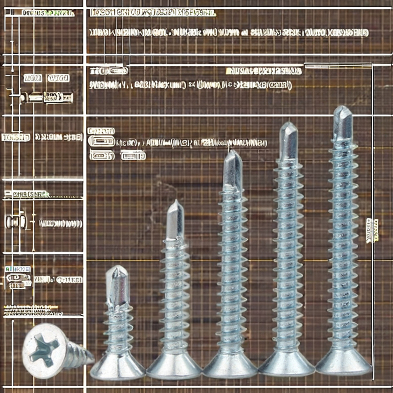 Factory Direct Self Drilling Screws with Countersunk Head Flat Head Black Zinc Finish Metric Measurement System