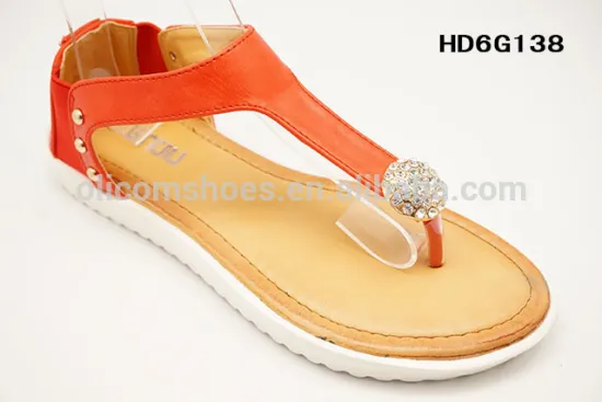 2017 wholesale PU fashion ladies sandal