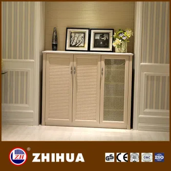 2014 new arrival factory wholesale hinged door shoe cabinet