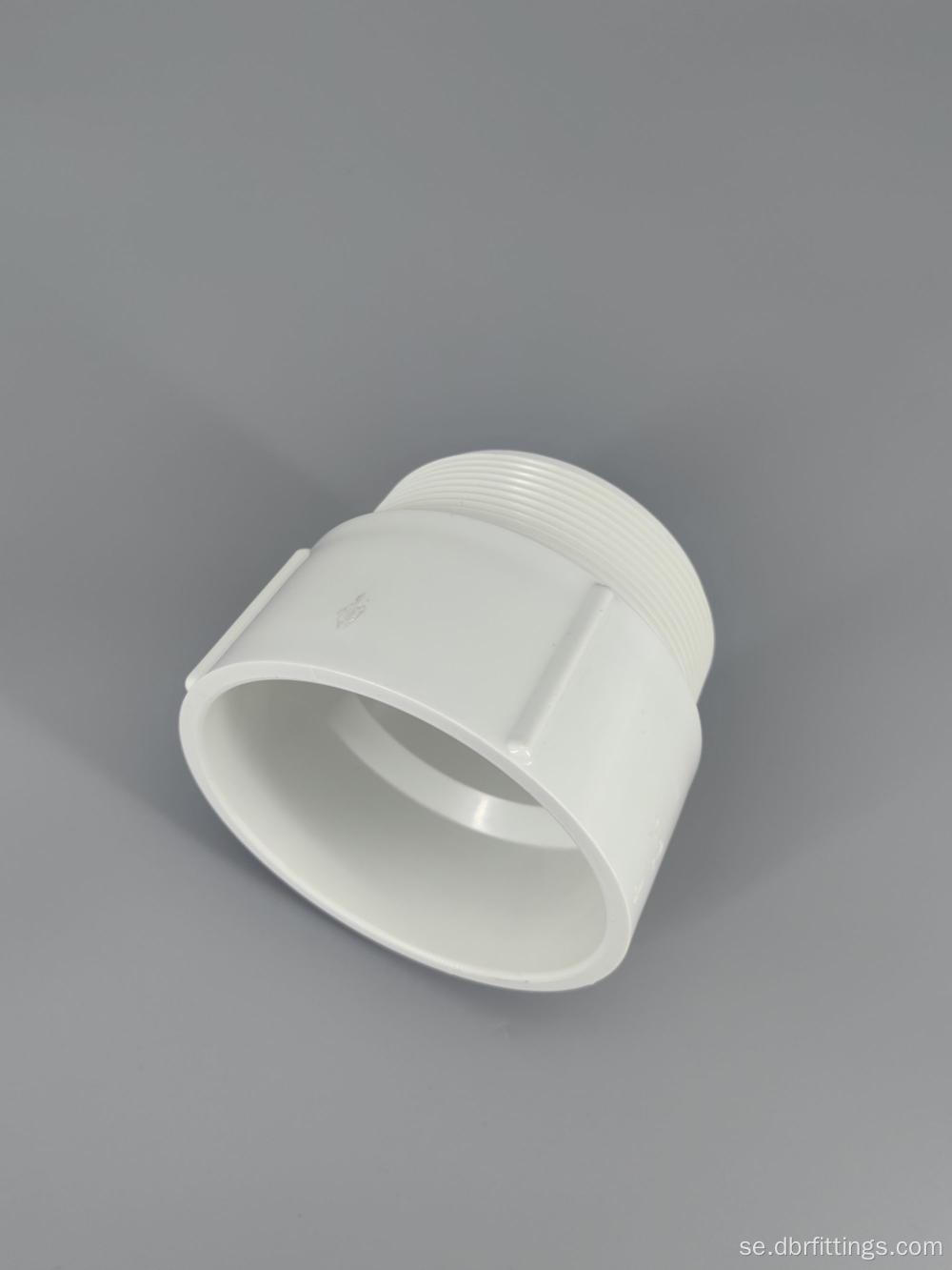 Dräneringssystem PVC -beslag Adapter Male