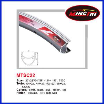 MTSC22 High quanlity electric road bike wheel rims, bicycle parts
