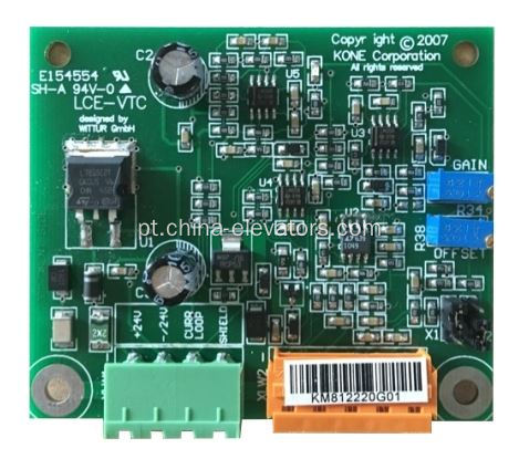 Placa KM812220G01 LCEVTC para elevadores KONE