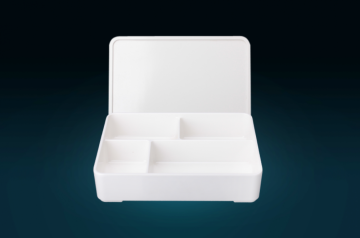 Four Crid Melamine Bento Box With Lid