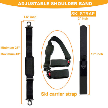 Justerbar Ski- og Pole Strap Carrier