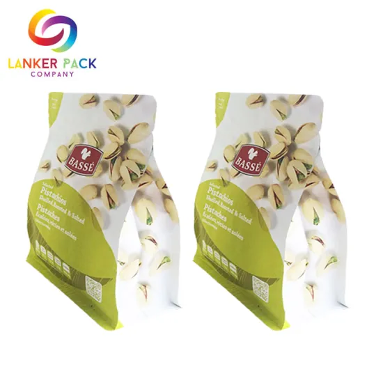 Moisture Proof Zipper Flat Bottom Plastic Snack Bags