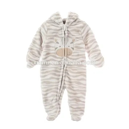 hottest velvet custom brown stripe funny pattern infant sleep baby boutique clothing