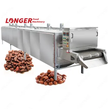 Commercial Continuous Cocoa Bean & Peanut Roasting Machine