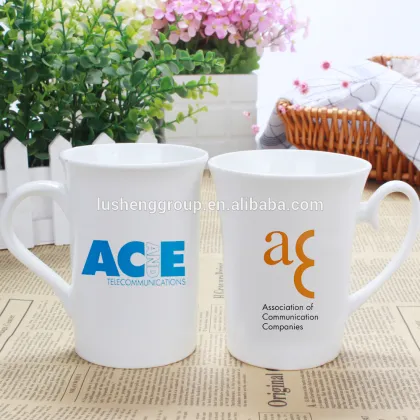 flared color printing ceramic mark cup