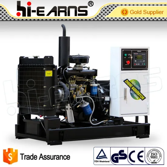 15KVA 1500rpm water cooled portable open diesel generator set for sale