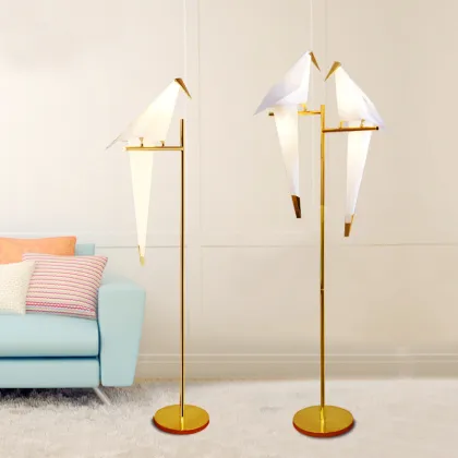 Fancy Indoor Lighting Standing Floor Lamp with Bird Shade ETL52014