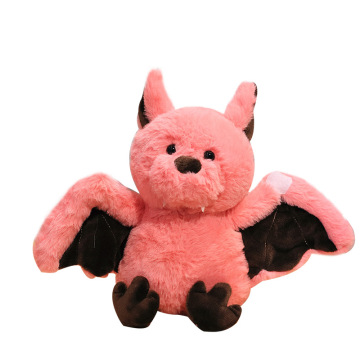 Cute Black Pink Bat Plush Toy - Halloween Stuffed Animal