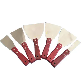 Factory Cheap Direct Wooden Handle Putty Knife Scraper for House Wall and Drywall Taping