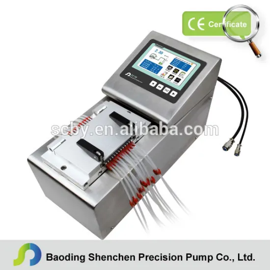Touch screen control Flow Injection Analyzer pump with servo motor