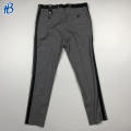 plus size Black side casual male trousers