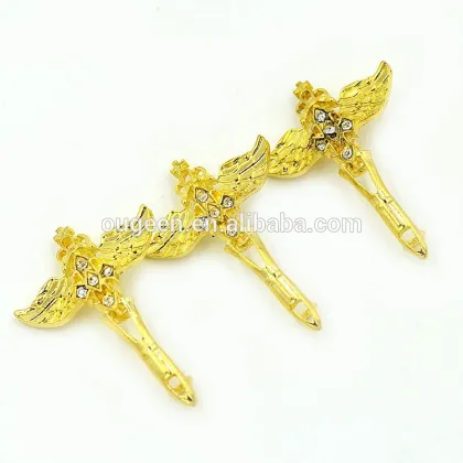 Angels magic wand connector with stone alloy jewelry accessories