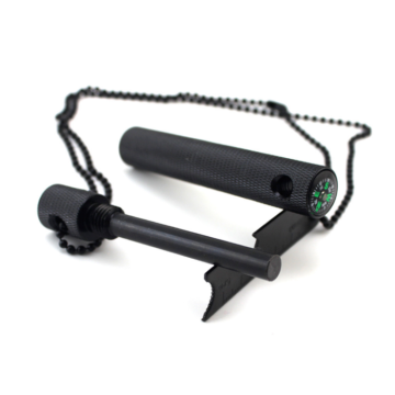WATOWER Magnesium Fire Starter with Flint Striker Ruler