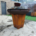 BRADIER OUDDOOR KITIL CORTEN STAEL BBQ Grill