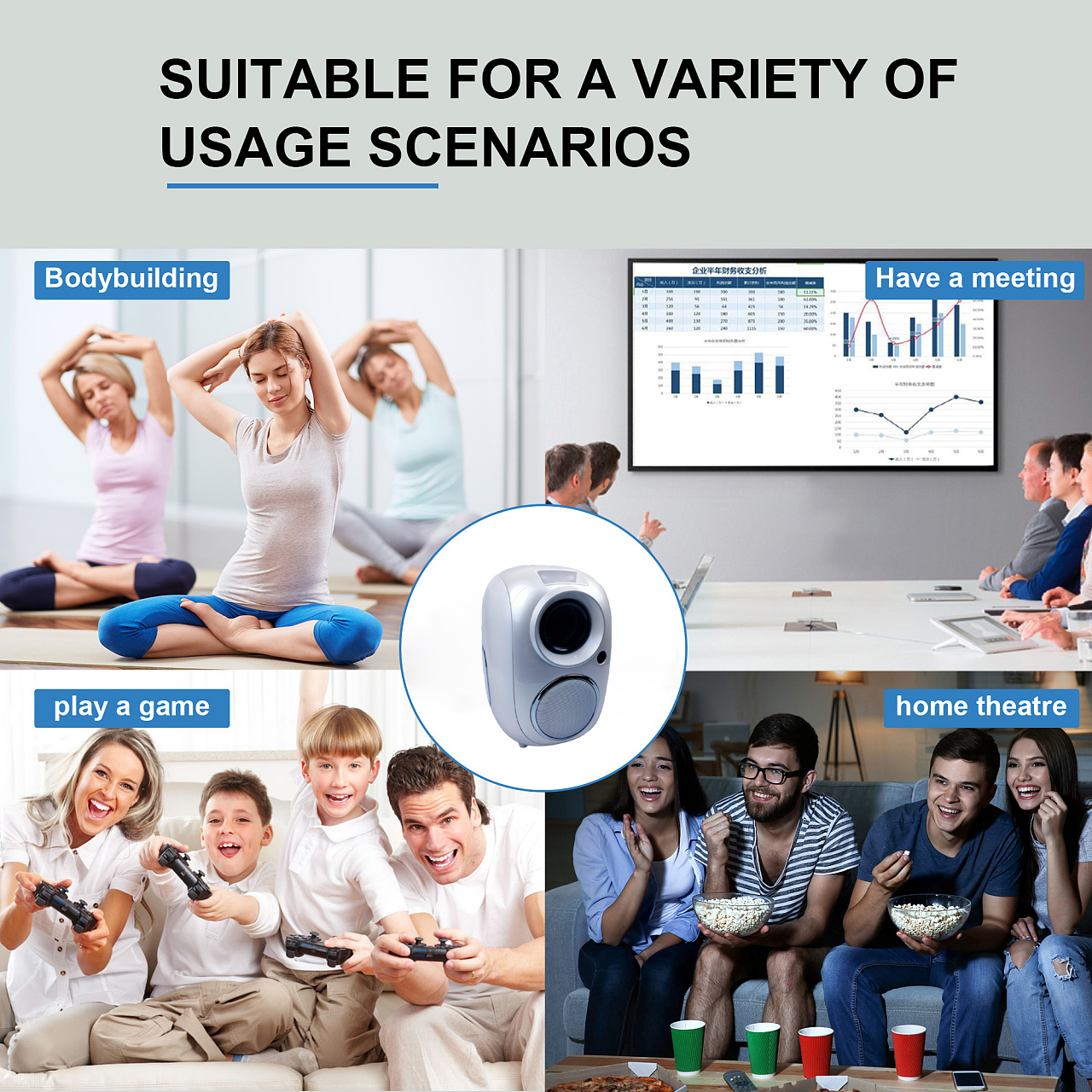 Native 1080P Home Theater Projector