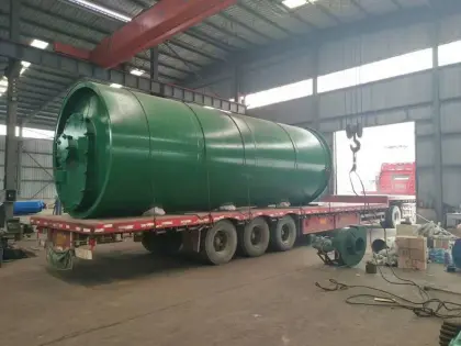 waste rubber pyrolysis  oil output pyrolysis machines