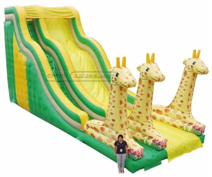 Cheer Amusement Inflatable Giraffe Slide Amusement Equipment