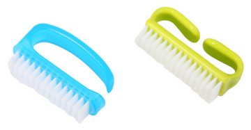 Plastic Nail Art Cleaning Brush Make Up Washing Manicure Pedicure Small Nail Brush