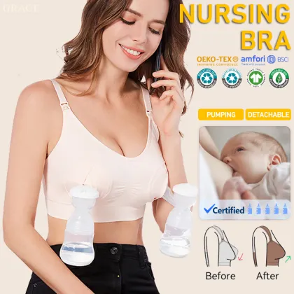 Handfree Lactation Breastfeeding Pumping Maternity Nursing Bra