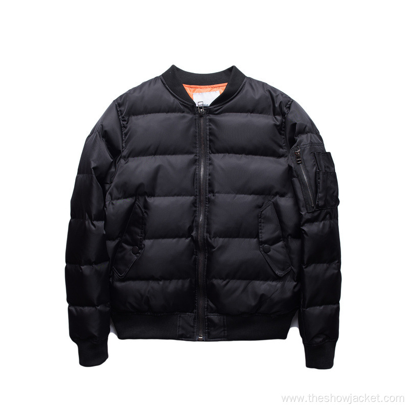 Men's Padded Bomber Jacket Design for Sale